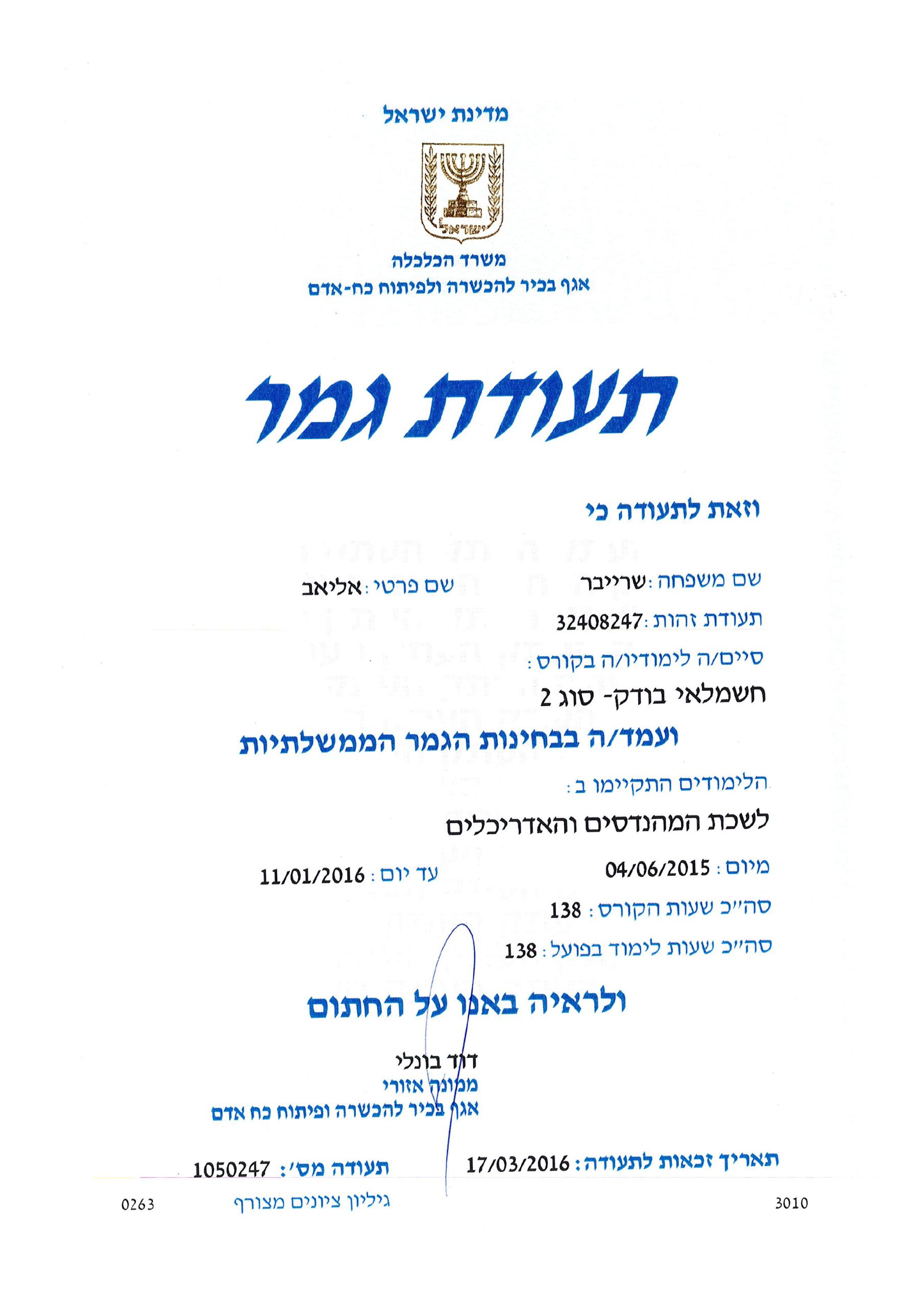 תעודות ורישיונות4